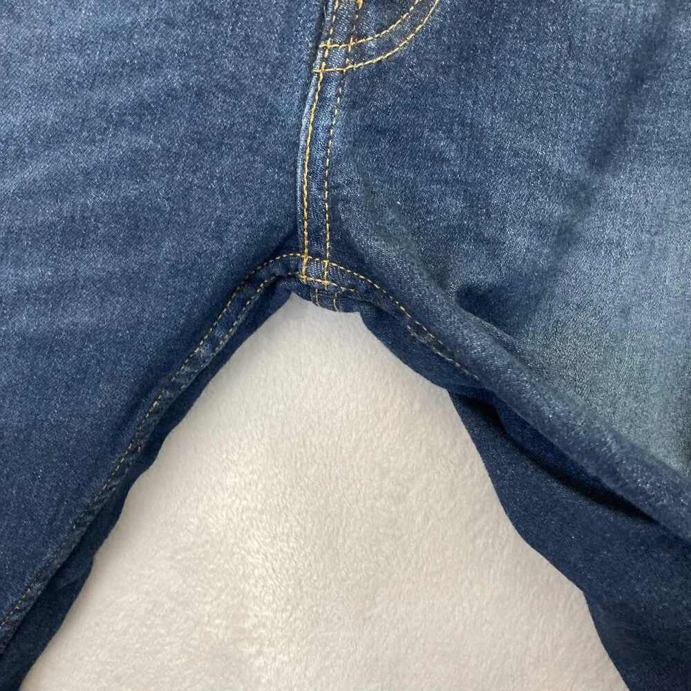 Levis 505 Jeans Mens 40x27 Blue Stretch Denim Straight Leg Regular Fit Waterless
